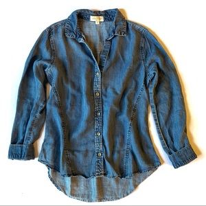 Cloth & Stone Denim Long Sleeve Size Small